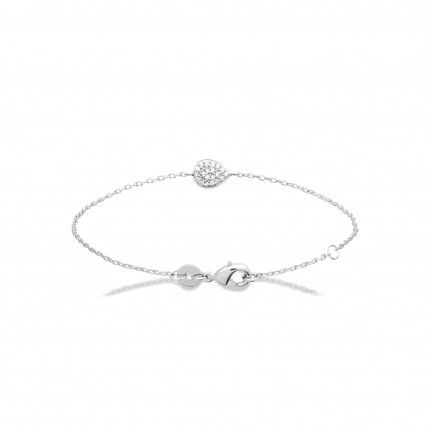 Bracelet Goutte Argent 925/1000 18cm.