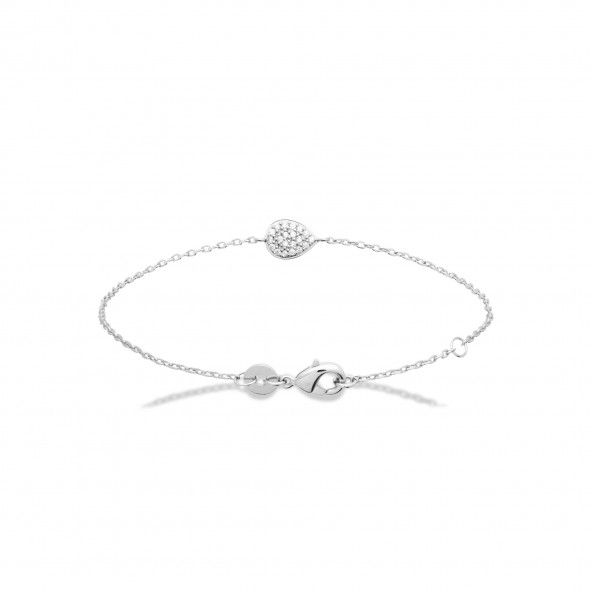 Bracelet Goutte Argent 925/1000 18cm.