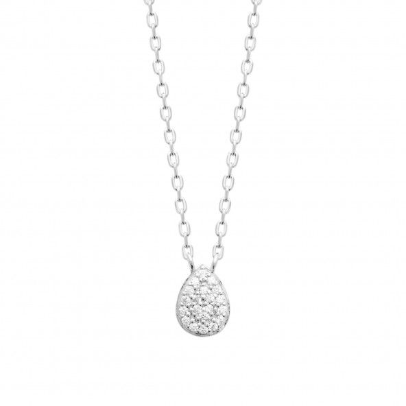 Collier Goutte Argent 925/1000 45cm.