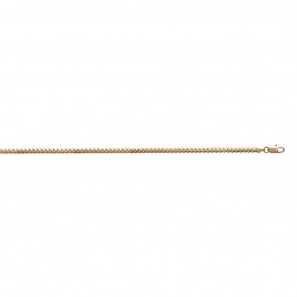 Gold-plated English Mesh Necklace, 3mm, 45cm